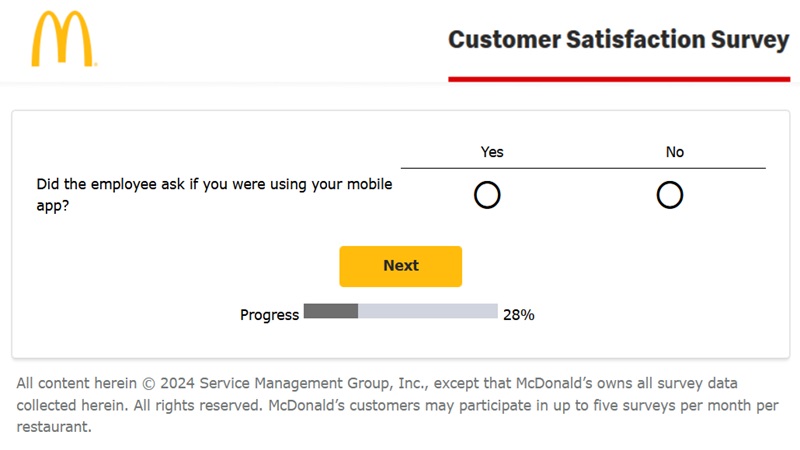 www mcdvoice com survey receipt and answers